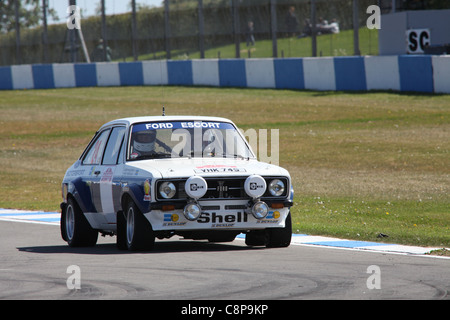 1977 Ford Escort MK2 angetrieben von Tim Bloxham in Donington historische Festival 2011 Stockfoto