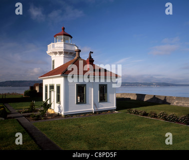 AA02331-04... WASHINGTON - Mukilteo Leuchtturm auf Besitz Sound in der Stadt von Mukilteo. Stockfoto