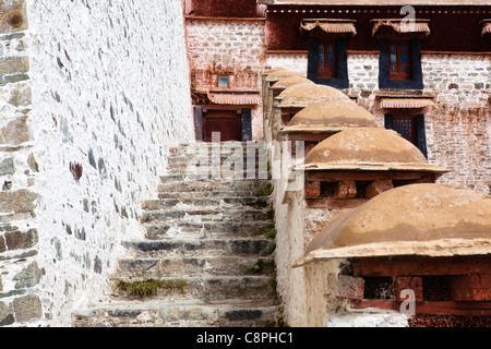 Lhasa, Tibet: Gebäude im Potala-Palast Stockfoto