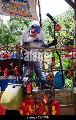 Mickeys jammin Dschungel Parade rafiki Stockfoto