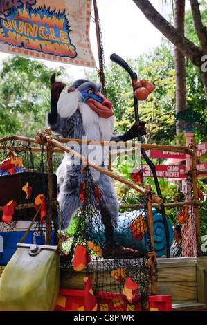 Mickeys jammin Dschungel Parade rafiki Stockfoto