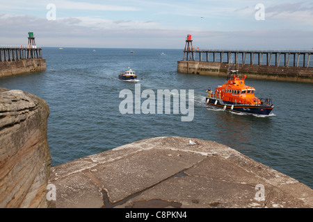 RNLI-Rettungsboot "George & Mary Webb" Whitby, North Yorkshire, England, U.K Stockfoto