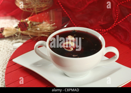 roten Borschtsch - traditionelles Heiligabend-Suppe Stockfoto