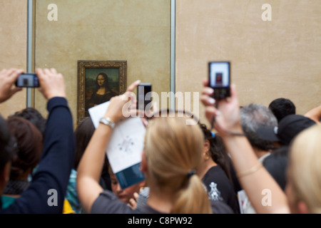 Mona Lisa im Louvre in Paris Stockfoto