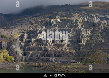 Großbritannien, Wales, Snowdonia, in der Nähe von Llanberis, Dinorwic-Steinbruch Stockfoto