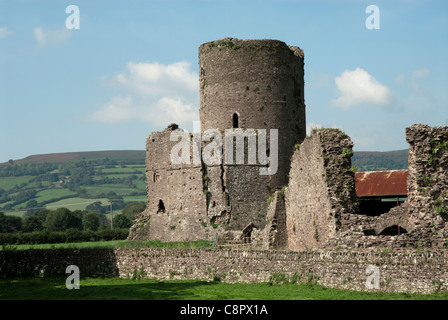 Tretower, Tretower Burg, Powys, Wales, Großbritannien ruinierte Burg Stockfoto