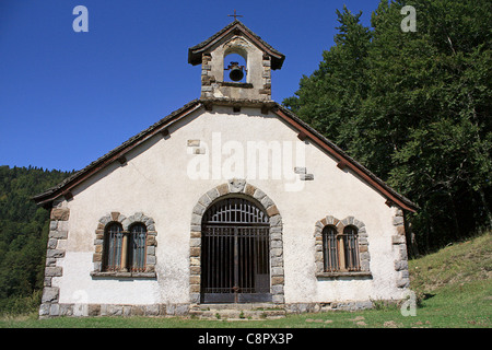 Spanien, Navarra, Selva de Irati, Ermita de Nuestra Señora de Las Nieves Stockfoto