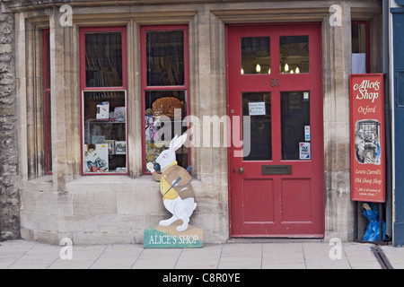 UK-Oxford Alices Shop Stockfoto