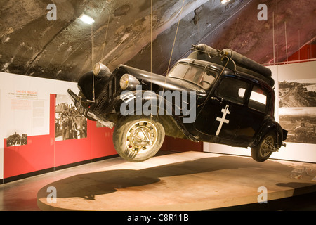 Gasbetriebenen Résistance Auto, La Coupole, WWII deutsche Rakete Startplatz, St. Omer, Frankreich Stockfoto