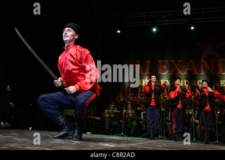 Die Alexandrov Red Army Choir. Stockfoto