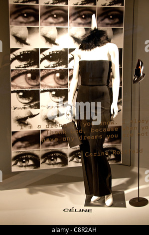 Celine Frankreich französische Mode Display Schaufenster Vereinigte Staaten von Amerika Stockfoto