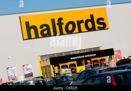 Halfords speichern, Norwich, Norfolk, england Stockfoto