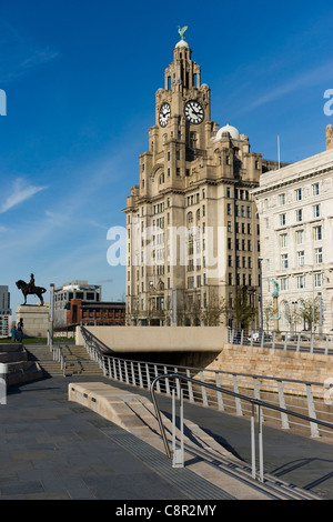 Die drei Grazien der Welt berühmte Liverpool Waterfront. Stockfoto