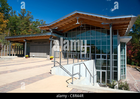 Blue Ridge Parkway Visitors Center - in der Nähe von Asheville, North Carolina, USA Stockfoto