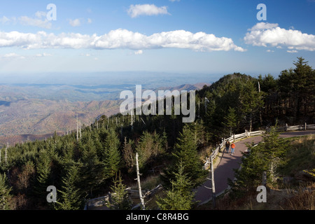 Blick vom Gipfel des Mount Mitchell State Park - Blue Ridge Parkway - in der Nähe von Burnsville, North Carolina USA Stockfoto