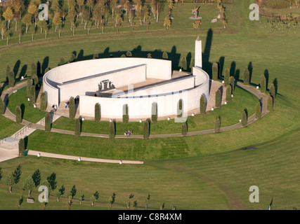 Luftbild von der National Memorial Arboretum auf Croxall Straße Alrewas in der Nähe von Lichfield, Staffordshire England Stockfoto