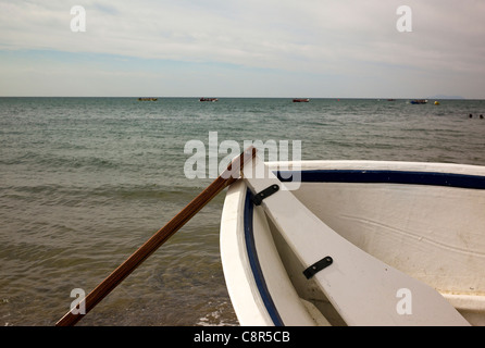 -Kanu Wettbewerb-Dorada Küste, Cambrils Strände, Katalonien (Spanien). Stockfoto