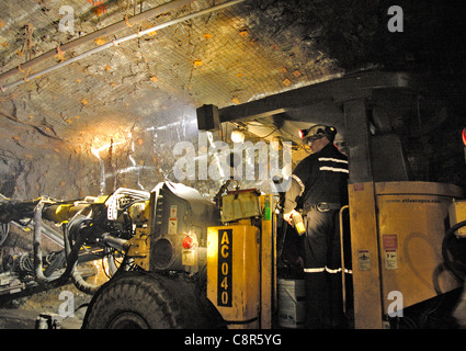 U bei Coleman-Mine in Sudbury, Ontario, Kanada Stockfoto