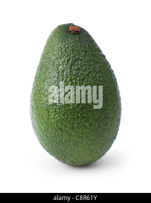Avocado auf weißem Hintergrund Stockfoto