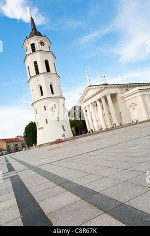 Vilnius Kathedrale und Glockenturm, Litauen Stockfoto