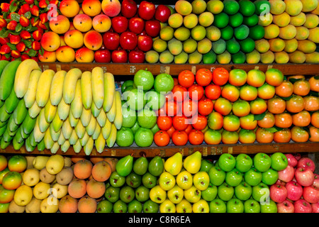 Obst am Chatuchak-Markt-stand in Bangkok, Thailand Stockfoto