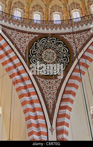 Innenraum der Süleymaniye-Moschee, Istanbul, Türkei, Europa, Stockfoto