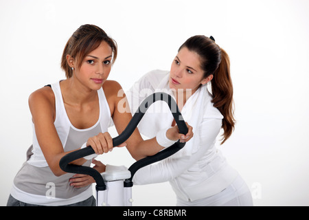 Persönlicher trainer Stockfoto