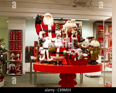 Herrn & Taylor, Santa Claus Display, Flagship-Store, 424 Fifth Avenue, New York Stockfoto