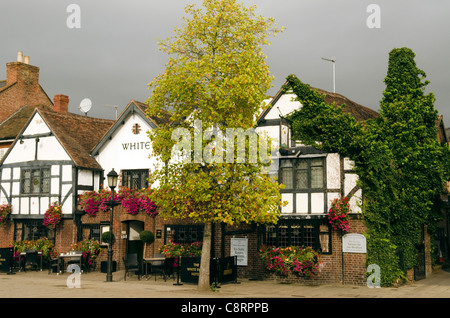 White Swan Hotel, Bar und Restaurant Stratford bei Avon Warwickshire UK Stockfoto