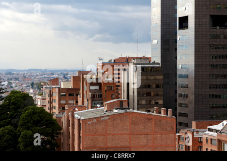 Impressionen von Bogota, Kolumbien, aus einer Dachterrasse Barsch Stockfoto