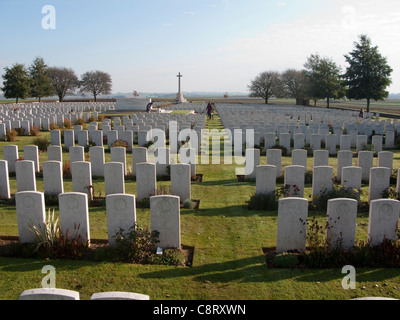 Friedhof von Flers-Courcelette, Picardie, Somme, Frankreich Stockfoto