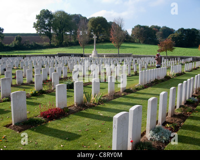 Beaumont-Hamel Friedhof, Somme, Frankreich Stockfoto