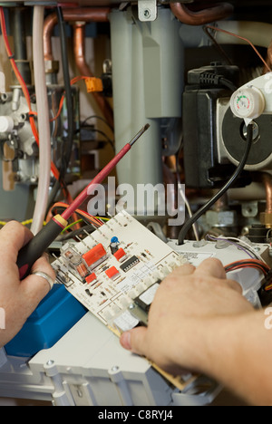 Heizung-Ingenieur Stockfoto
