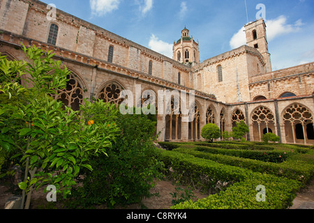 Der Königlichen Abtei von Santa Maria de Santes Creus. Santes Creus, Katalonien, Spanien. Stockfoto