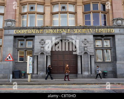 Eingang zum Coop-Großhandel Gesellschaft begrenzt in Manchester UK Stockfoto