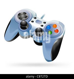 Illustration der Videospiel Wireless-joystick Stockfoto