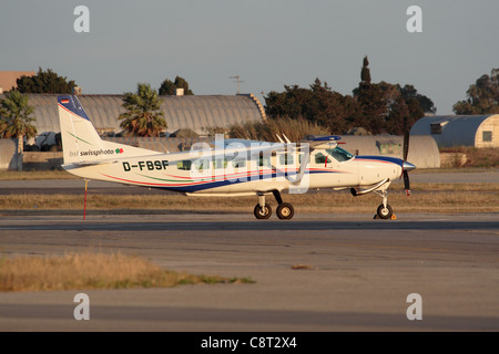 Cessna 208B Grand Caravan Einmotorenflugzeug von Swissphoto betrieben Stockfoto