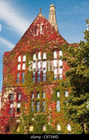 Die Beyer-Gebäude im alten Viereck, Alfred Waterhouse c1902. Universität von Manchester, England, Vereinigtes Königreich Stockfoto