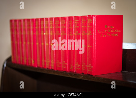 Die Bibel ist voll von religiösen Texten aus dem Christentum, das Wort Gottes in der Kirche. Stockfoto