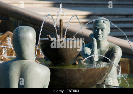 Das Fluss-Kunstwerk in Victoria Square, Birmingham, West Midlands, UK Stockfoto