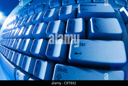 Studioaufnahme von Computer-Tastatur Stockfoto