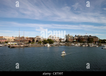 Victoria BC Kanada Inner Harbour Innenstadt City Skyline Stockfoto