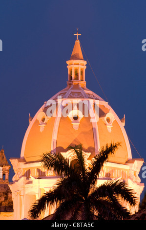 Kirche San Pedro Claver Dome, Cartagena de Indias, Kolumbien Stockfoto