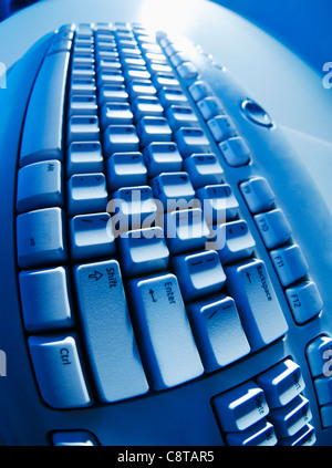 Studioaufnahme von Computer-Tastatur Stockfoto