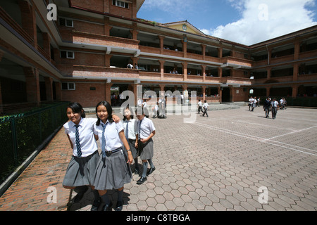 Tibetische Flüchtlinge in der Schule in Nepal Stockfoto