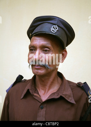 alte Garde in Nepal Stockfoto