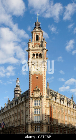 Das Hotel de Ville von Lille, Frankreich Stockfoto