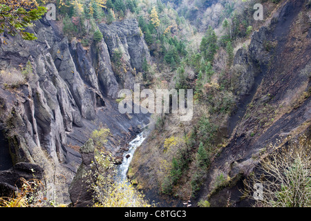 Canyon des Changbai-Gebirge, befindet sich in der Provinz Jilin, Nordosten von China. Stockfoto