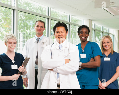 Porträt von Ärzten und Krankenschwestern, Ogden, Utah, USA Stockfoto