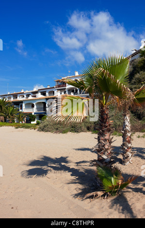 El Francas Strand. El Vendrell, Katalonien, Spanien. Stockfoto